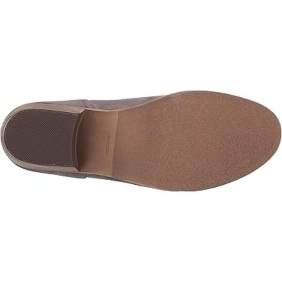 Journee Collection Womens Rimi Faux Suede Stacked Heel Ankle Boots Gray Size 8.5 - Picture 7 of 8